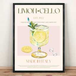 Limoncello Print Vintage Italian Drinks Advert Poster - thumbnail 2