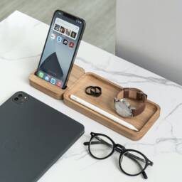 Wooden Desk Tray Organizer Oakyblocks Magnetic Design - thumbnail 1