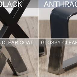 Industrial X Table Legs, I-Beam Steel Base, Heavy Duty Dining Farmhouse Desk Bench Rustic Metal Furniture Legs - thumbnail 4