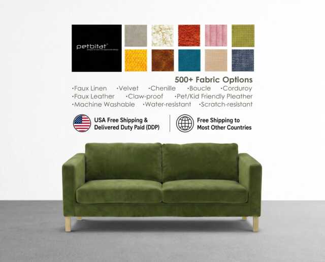 Karlstad 3 Seat Sofa Cover, Custom Made To Fit Sofa, Replacement Cover For Slipcover - image 1