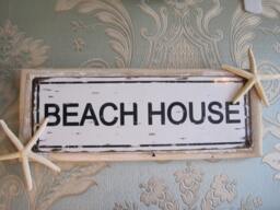 "Beach Decor Sign - ""Beach House" - thumbnail 1