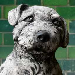 Stone Puppy Labrador Sculpture Concrete Garden Dog Statue Outdoor Figurine Handmade Ornament Lawn Dog Art Lover Gift - thumbnail 2