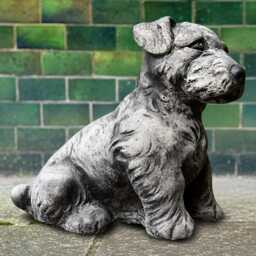 Stone Puppy Labrador Sculpture Concrete Garden Dog Statue Outdoor Figurine Handmade Ornament Lawn Dog Art Lover Gift - thumbnail 3