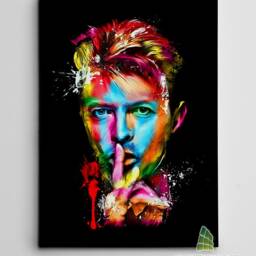 Colourful David Bowie Canvas Art Wall Abstract Splatter Print Picture Decor -C587 - thumbnail 2