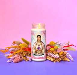 Saint Hudson Inspired Prayer Candle 8Oz Fandom Soy Wax, Funny Novelty Gift - thumbnail 1
