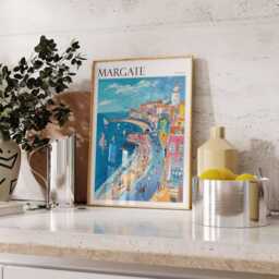 Margate Travel Poster Coastal British Seaside Art - thumbnail 3