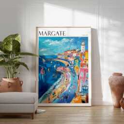 Margate Travel Poster Coastal British Seaside Art - thumbnail 2