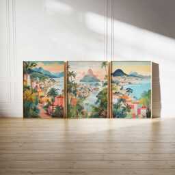Set Of 3 Rio De Janeiro Posters, Travel Prints, Wall Art, Prints Set, Decor - thumbnail 2