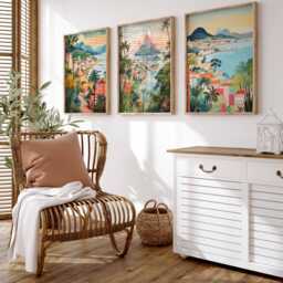 Set Of 3 Rio De Janeiro Posters, Travel Prints, Wall Art, Prints Set, Decor - thumbnail 3
