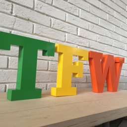 Wall Decor Large Letters Custom Sign. Metal Letters Wall Sign - thumbnail 2