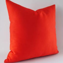 Red Cotton Pillow Cover Modern Throw Cushion - thumbnail 2