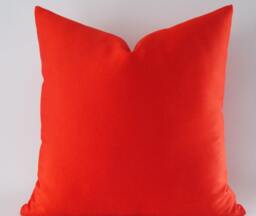 Red Cotton Pillow Cover Modern Throw Cushion