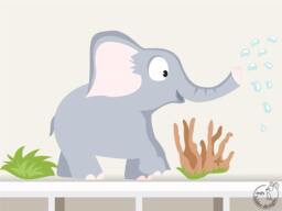 "Wall Sticker ""Elephant Ii." - thumbnail 1