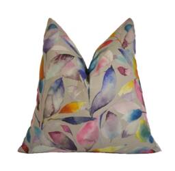 Voyage - Brympton Stone Wonderful Leaf Design Cushion Cover Throw Pillow Designer Home Decor