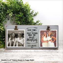 Friends Frame, Good Times Crazy Picture Vacation Pictures, Photo Holder Personalized Girls Trip Gift, Weekend Getaway - thumbnail 1