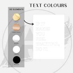 Marble Acrylic Wall Art - Beauty Salon Sign, Positive Quote - A3 - thumbnail 4