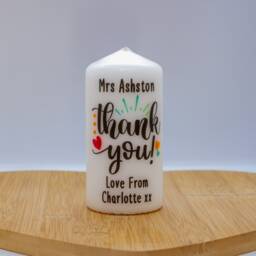 Personalised Thank You Teacher Candle End Of Term Assistants Appreciation Gift - thumbnail 3