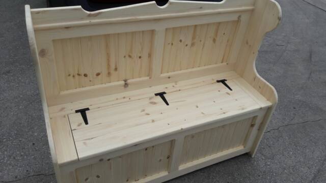 4Ft Wide Monks Bench, Storage Bench, Shoe Any Size Made. Delivery Cost Shown On The 2nd Photo - image 1