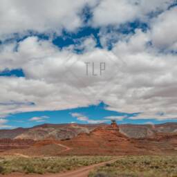 Mexican Hat Utah Photo Print, Desert Photography, Red Rock Photo, Home Decor, Fine Art Photography, Landscape Cloudy Wall Art - thumbnail 3