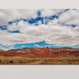 Mexican Hat Utah Photo Print, Desert Photography, Red Rock Photo, Home Decor, Fine Art Photography, Landscape Cloudy Wall Art - thumbnail 2