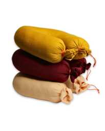 Sausage Roll Neck Pillow - Microfiber Travel Cushion - thumbnail 1