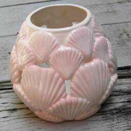 Custom Seashell Lantern/Ceramic Sea Shell Candle Base/Sea Shore Lantern/Tea Light Lantern/Beach - thumbnail 3