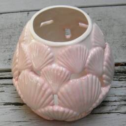 Custom Seashell Lantern/Ceramic Sea Shell Candle Base/Sea Shore Lantern/Tea Light Lantern/Beach - thumbnail 2