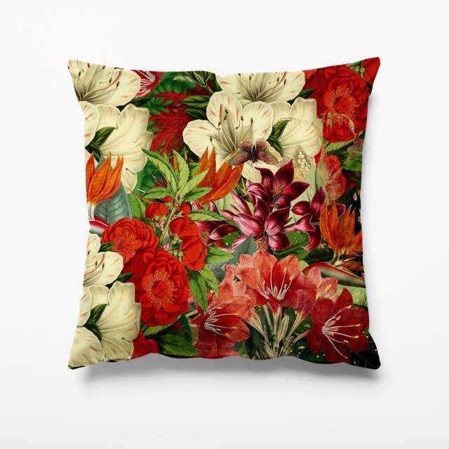 Vintage Botanical Garden Cushion - Waterproof Outdoor Water Resistant Cushions Pillows 18 - image 1
