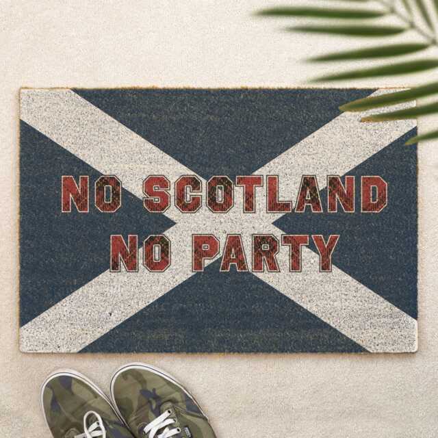 No Scotland Party Brush Doormat Printed Tartan Army Door Mat Flag Scottish Home Decor Gift Entrance - image 1