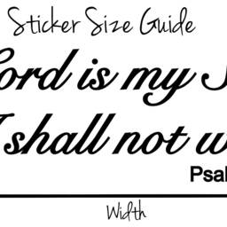 Psalm 23 Niv Christian Bible Quote Vinyl Wall Art Sticker Decal Mural. Home, Church, School Decor. Wall, Window, Mirror - thumbnail 3