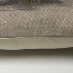Handmade Christmas Tree Print Cushion Cover - Linen Look - 16 Inch - thumbnail 3