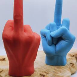 Middle Finger Candle Rude Vegan Soy Wax Funny Gift - thumbnail 3