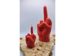 Middle Finger Candle Rude Vegan Soy Wax Funny Gift - thumbnail 1