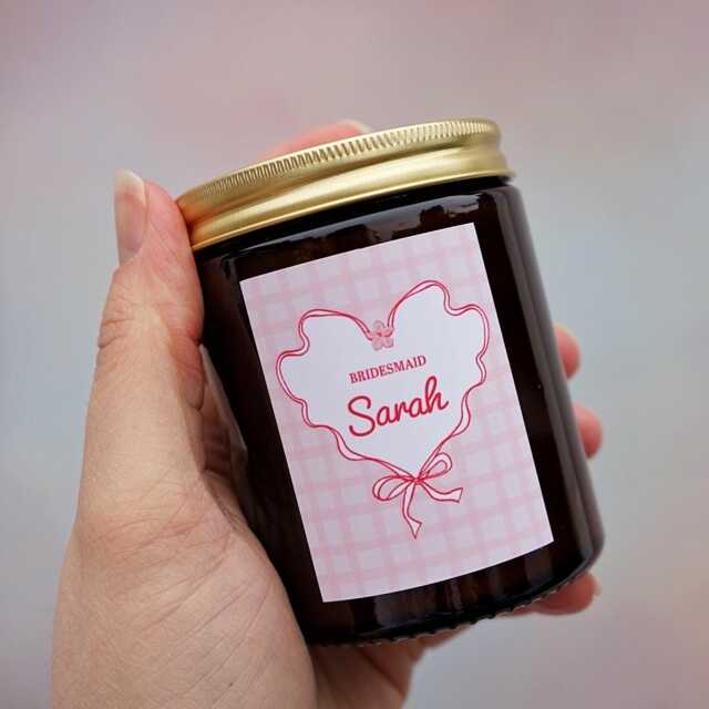 Personalised Bridesmaid Candle Soy Wax Gift For Her - image 1