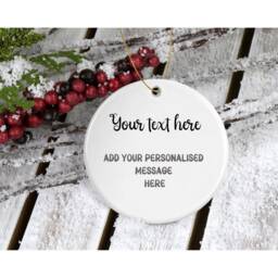 3D Santa Christmas Tree Bauble Personalized Keepsake Ornament - thumbnail 2