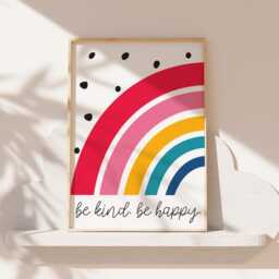 Set Of 3 Girls Bedroom Prints, Rainbow, Affirmation Prints, Motivational Wall Art, Colourful, Playroom Girls Kids Room - thumbnail 2