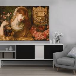 Roman Widow Dante Gabriel Rossetti Wall Art, Hangings , Home D??cor, Mounted Canvas Print Ready To Hang - thumbnail 3