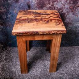 Handmade Unique Solid Oak Lichtenberg Figure Resin Dining Table, Custom Colour, Restaurant Table - thumbnail 4