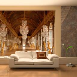 Palace Of Versailles Wall Mural Panorama Removable Wallpaper Castle Self-Adhesive Large Wallpaper For Living Room - thumbnail 2