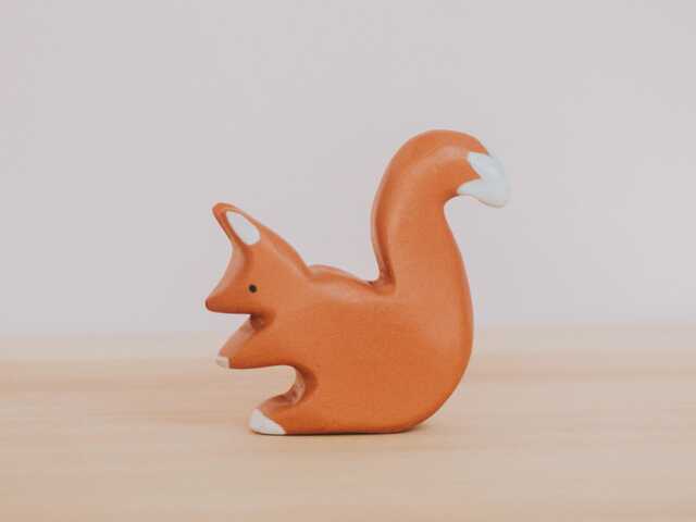 Wooden Squirrel Toy, Waldorf Squirrel, Handmade Animal, Montessori Toys, Wild Animal, Figurine Kids Gift - image 1