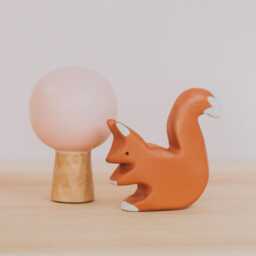 Wooden Squirrel Toy, Waldorf Squirrel, Handmade Animal, Montessori Toys, Wild Animal, Figurine Kids Gift - thumbnail 3