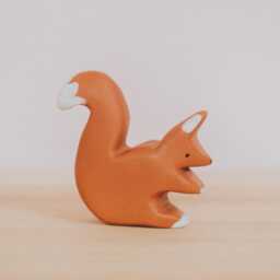 Wooden Squirrel Toy, Waldorf Squirrel, Handmade Animal, Montessori Toys, Wild Animal, Figurine Kids Gift - thumbnail 2