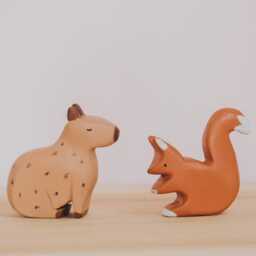 Wooden Squirrel Toy, Waldorf Squirrel, Handmade Animal, Montessori Toys, Wild Animal, Figurine Kids Gift - thumbnail 4