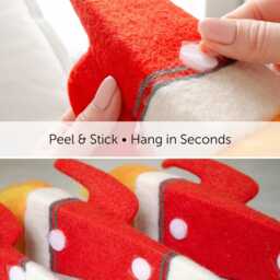 White Felt 3D Rocket Wall Hanging Decor For Space Themed Nursery - thumbnail 4