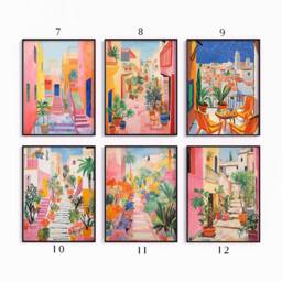 Syrian Travel Poster Set, Syria Print, Islamic Art, Muslim Decor, Folk Art Poster, Gallery Wall, Gift, A1/A2/A3/A4 - thumbnail 2