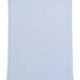 Large Hand Knitted Baby Blue Blanket - thumbnail 2