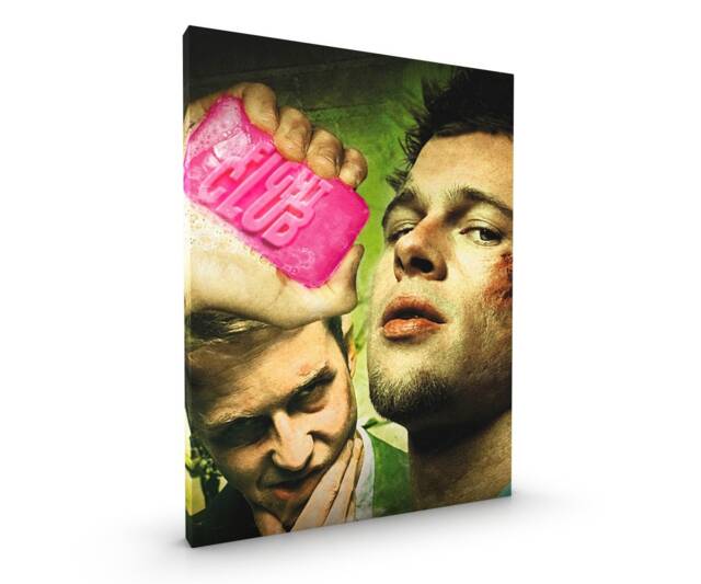 Fight Club Canvas Framed Glossy Coated Premium With Metal Hanger Various Sizes - image 1