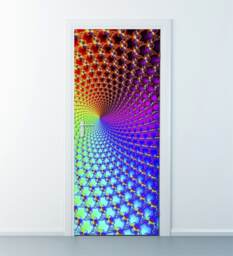 Door Sticker, Wallpaper, Mural, Fractal Art Wall Art, Decor Wrap, Fridge Decor, Home Sticker
