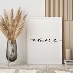 Amore Print - Romantic Wall Art Unframed - thumbnail 2