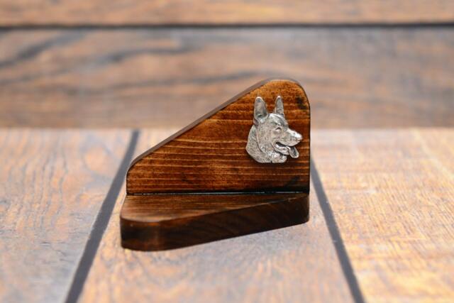 German Shepherd - Wooden Candlestick With Dog, Souvenir, Decoration, Limited Edition, Collection - image 1